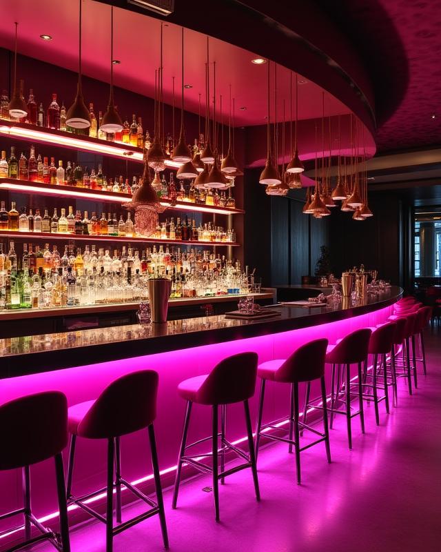 モダンなバーカウンター