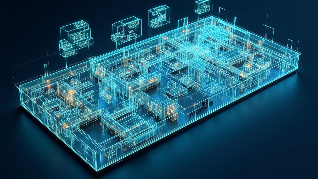 詳細な店舗レイアウト設計図面